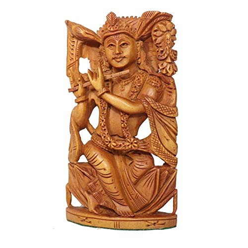 Auspicious Sandalwood Lord Krishna Idol