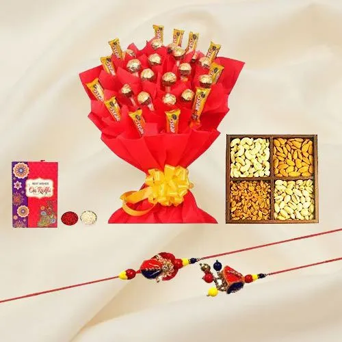 Rakhi Chocolate Bouquet for Bhai-bhabhi