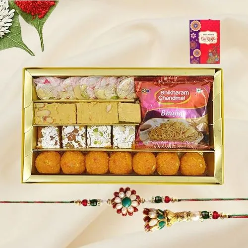 Fancy Bhaiya Bhabhi Rakhi n Sweet Merging