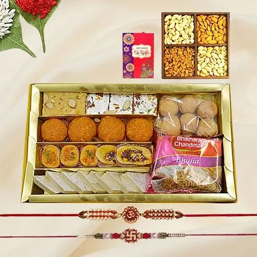 Rudrakhsha Rakhi n Sweets Infusion