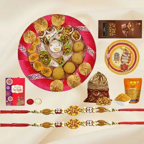 Auspicious Rakhi with Sweets Supreme