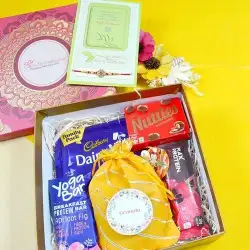 Delightful Snacks  N  Rakhi Card Combo