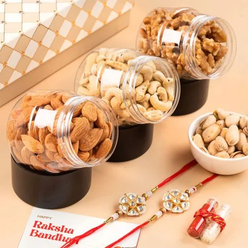 Healthy Dry Fruit Rakhi Celebration Box