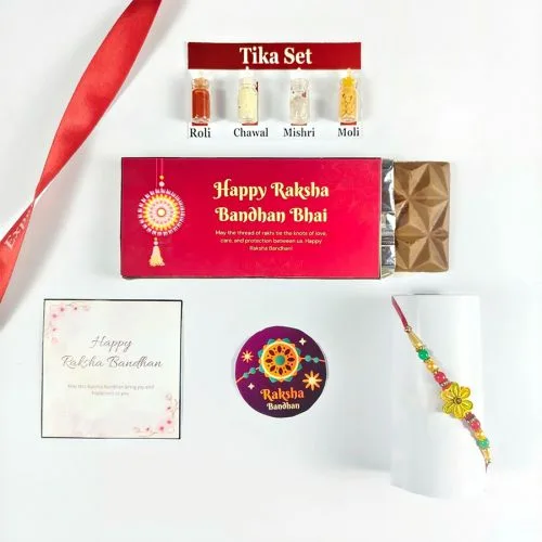 Heartfelt Rakhi  N  Chocolate Gift