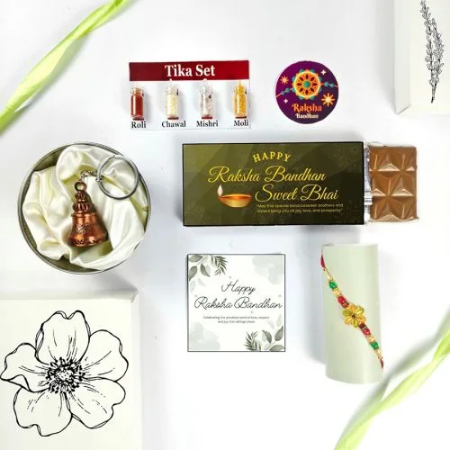 Charming Rakhi  N  Treats Ensemble