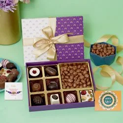 Heartfelt Rakhi  N  Flavored Chocolates Delight