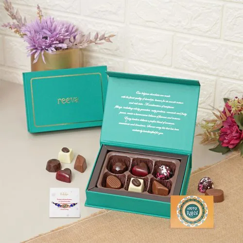 Charming Rakhi and Chocolates Bites