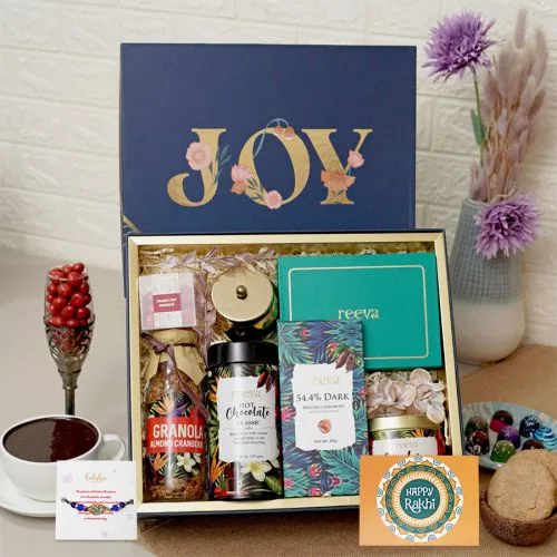Rakhi Gourmet Indulgence  N  Candle Hamper