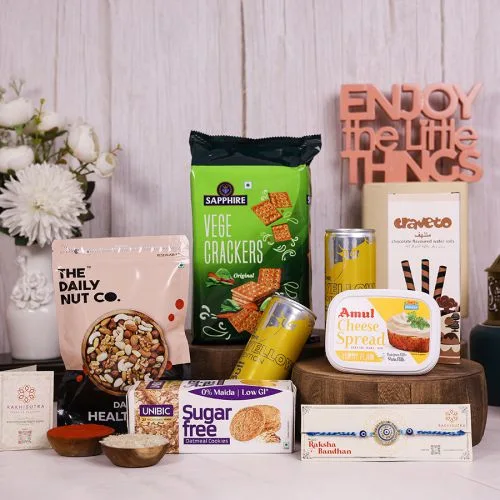 Designer Rakhi  N  Savoury Indulgence Box