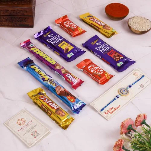 Rakhi  N  Chocolate Indulgence Hamper