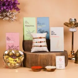 Divine Rakhi  N  Nuts Hamper