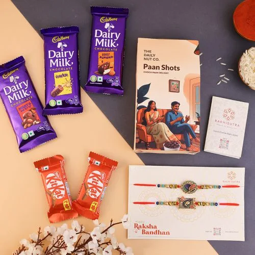 Rakhi Duo  N  Crunchy Treats Combo