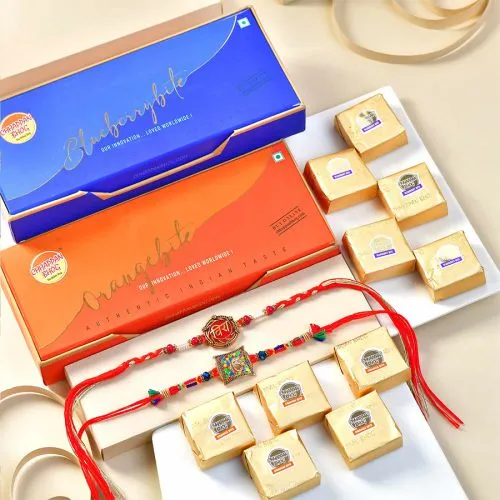Charming Rakhi  N  Sweet Treats Indulgence