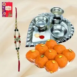 Ritual Rakhi with Sweets Set 

