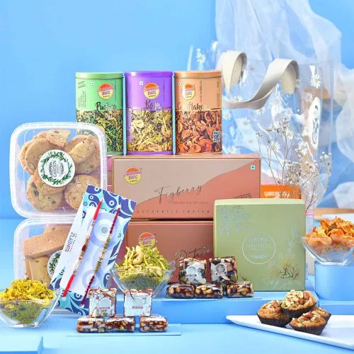 Delectable Rakhi  N  Treats Assortment