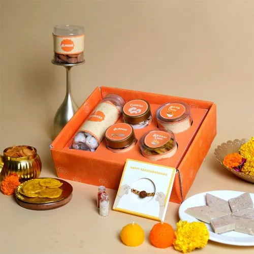 Wholesome Crunch Rakhi Gift Tray