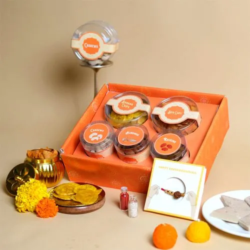 Wholesome Rakhi Treats Festive Tray