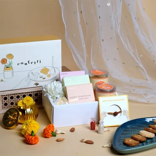 Heartfelt Snacking Rakhi Celebration Set