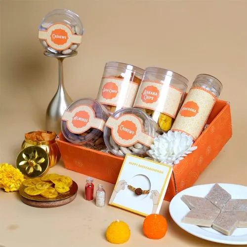 Cherished Rakhi Healthy Snack Box