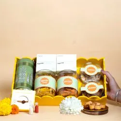 Divine Rakhi  N  Crunchy Bites Combo