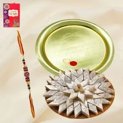 Arresting Gift with Rakhi and Sweets<br>