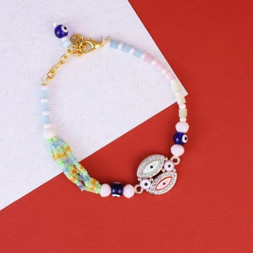 Elegant Evil Eye Rakhi Set