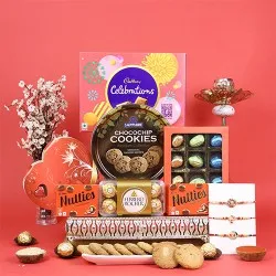 Triple Ganesha Rakhi & Gourmet Indulgence