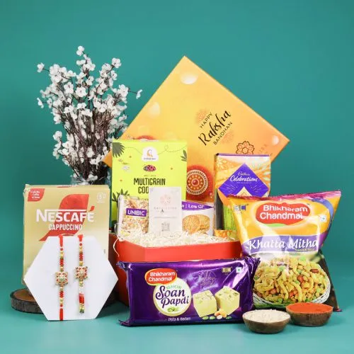 Rakhi Sweet n Savory Gift Box
