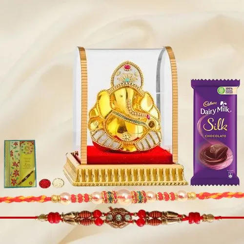 Mesmerizing Ganesh n Rakhi Gift