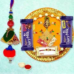 Cadbury Chocolates with Pooja Thali n Designer Lumba