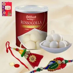 Remarkable Bhaiya Bhabhi Rakhi with Rasgulla