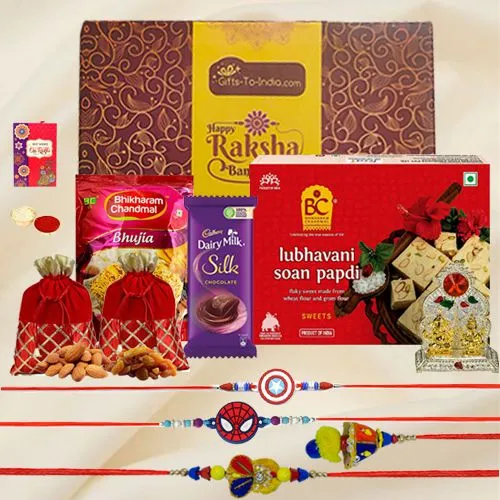 Family Rakhi with Mandap n Treats