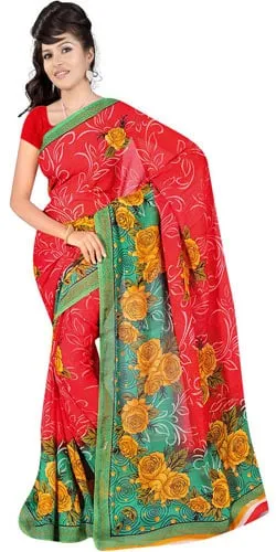 Trendsetting Suredeal Georgette Saree for Lovely Women