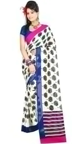 Superb Faux Gorgette Printed Saree