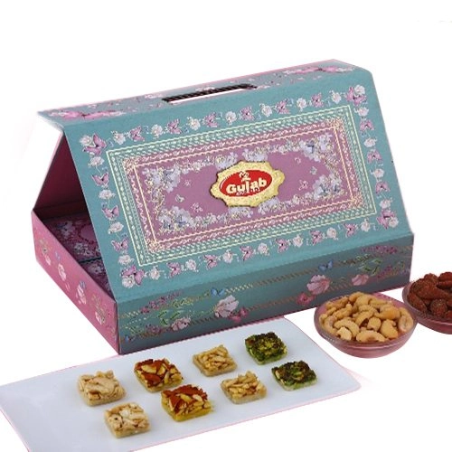 Scrumptious Nuts with Flavored Mithais