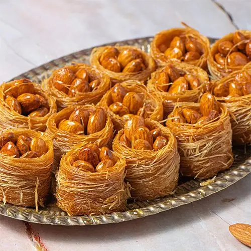 Exquisite Oshe Bul Bul Almond Baklava Box