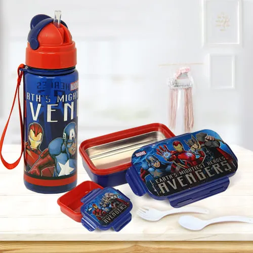 Stunning Marvel Lunch Box n Sipper Bottle Combo