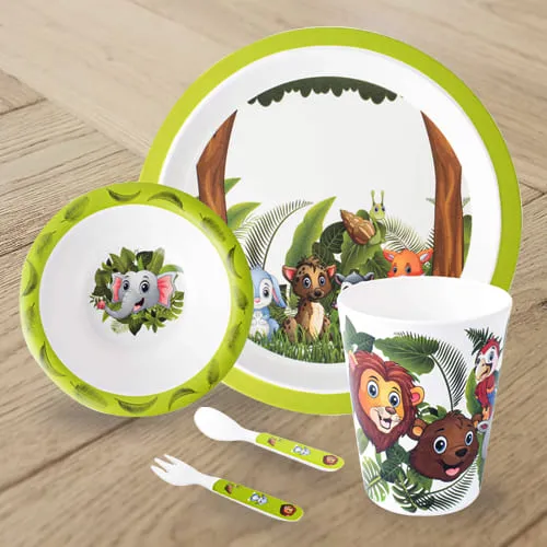 Outstanding Jungle Book Design Melamine Kids Set