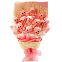 Remarkable Bouquet of Teddy