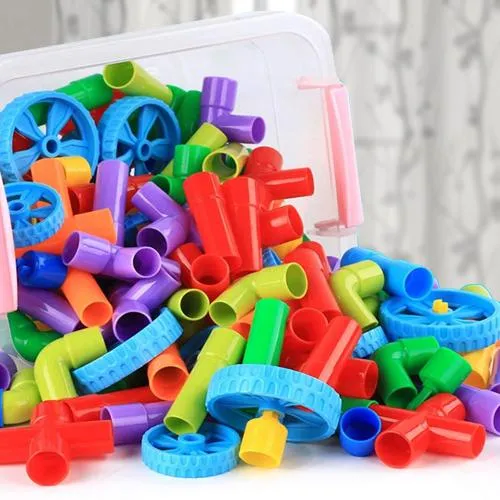 Wonderful Building Block Pipes Puzzle Set