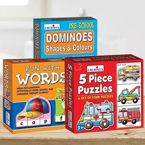 Wonderful Set of 3 Puzzles for Kids