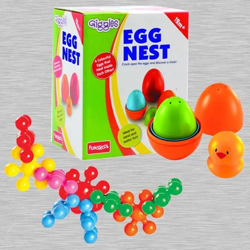 Remarkable Funskool Kiddy Star Links N Giggles Nesting Eggs