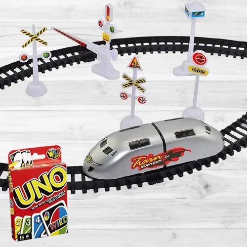 Amazing Trains N Train Sets N Mattel Uno Card Game