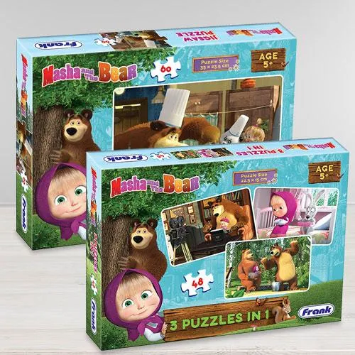 Amazing Frank Masha The Bear Puzzle Set