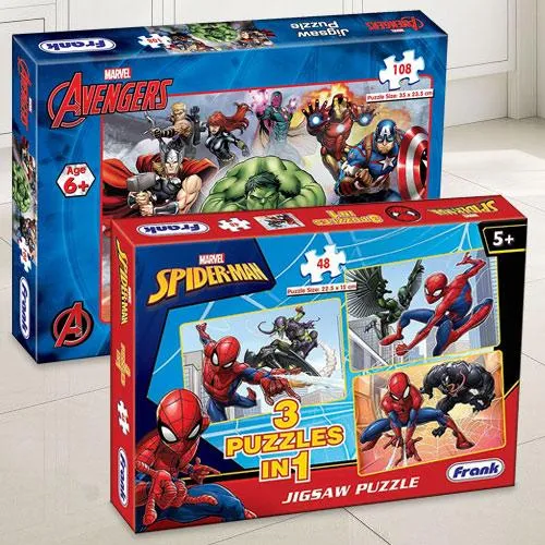 Remarkable Frank Marvel Spider Man N Marvel Avengers Puzzle Set