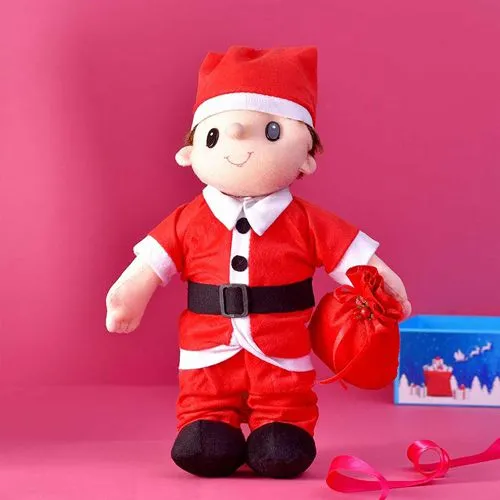Holiday Cheer Santa Soft Toy