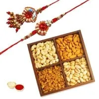 Overwhelming Bhaiya-Bhabi Rakhi Gift Set