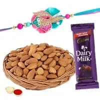 Appetizing Almonds and Rakhi Combo