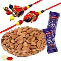 Arresting Bhaiya-Bhabi Rakhi Pair Combo