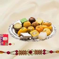 Assorted Sweets with 1 Designer Rakhi